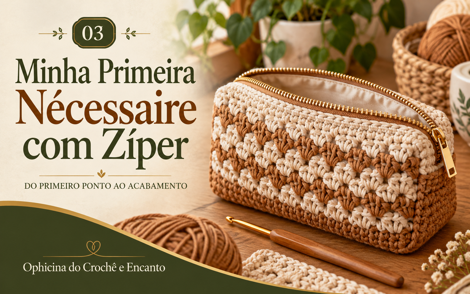 Capa do material Minha Primeira Necessaire com Zíper